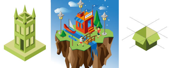 cursus isometrische illustraties maken met illustrator